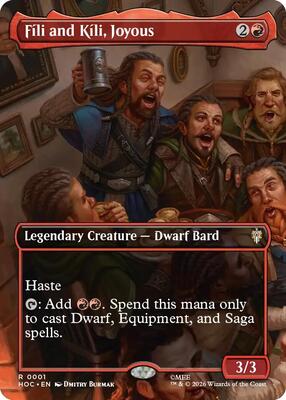 Fili and Kili, Joyous (Borderless) (Foil) - The Hobbit: Eternal-Legal