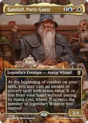 Gandalf, Party Guest (Borderless) (Foil) - The Hobbit: Eternal-Legal