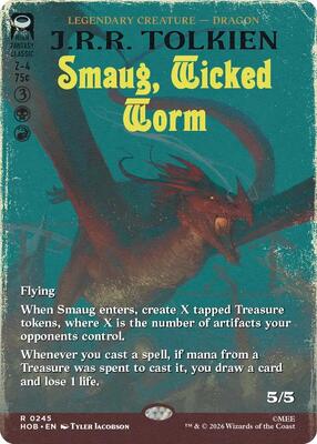 Smaug, Wicked Worm (Borderless) - The Hobbit