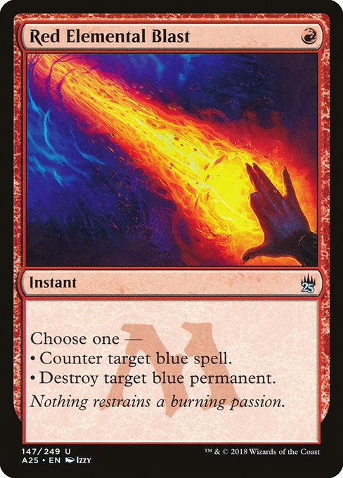 Red Elemental Blast (Foil) - Masters 25