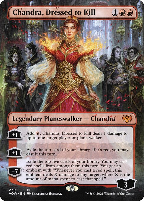 Chandra, Dressed to Kill (Borderless) - Innistrad: Crimson Vow