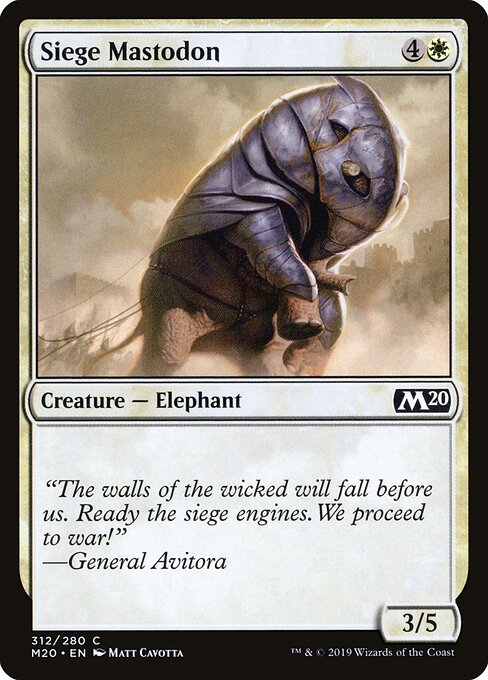 Siege Mastodon - Magic 2011 (M11)