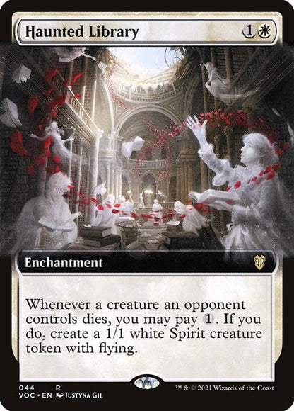 Haunted Library (Extended Art) - Commander: Innistrad: Crimson Vow
