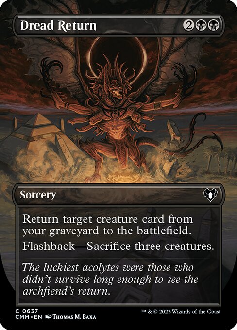 Dread Return (Borderless) (Foil) - Commander Masters