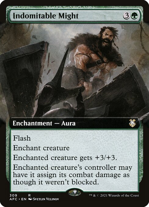 Indomitable Might (Extended Art) - Commander: Adventures in the Forgotten Realms