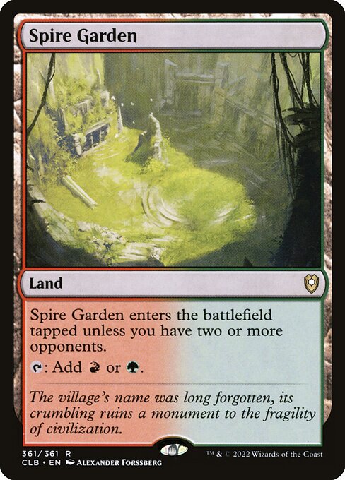Spire Garden (Foil) - Commander Legends: Battle for Baldur's Gate