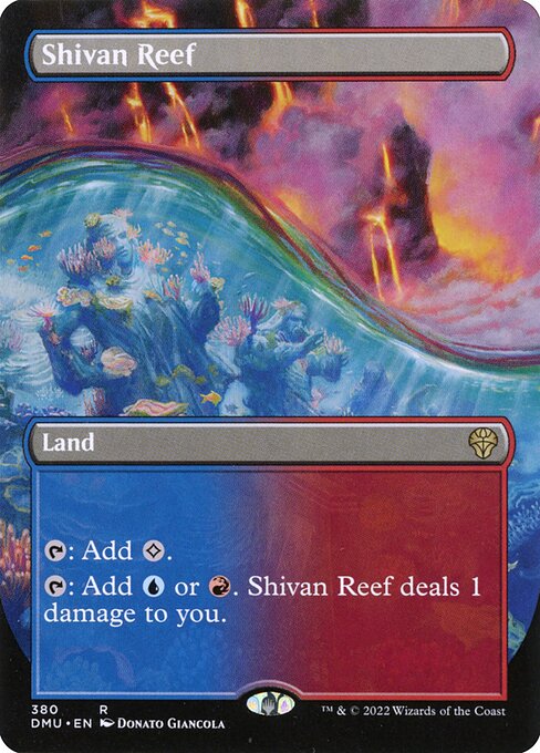 Shivan Reef (Borderless) - Dominaria United