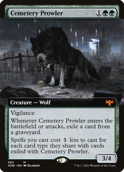 Cemetery Prowler (Extended Art) - Innistrad: Crimson Vow