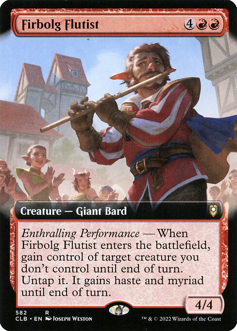Firbolg Flutist (Extended Art) (Foil) - Commander Legends: Battle for Baldur's Gate