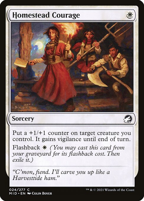 Homestead Courage (Foil) - Innistrad: Midnight Hunt