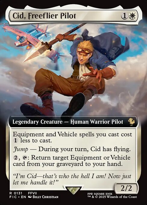 Cid, Freeflier Pilot (Extended Art) (Foil) - Commander: FINAL FANTASY