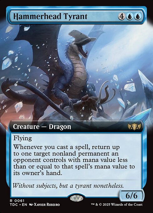 Hammerhead Tyrant (Extended Art) - Commander: Tarkir: Dragonstorm