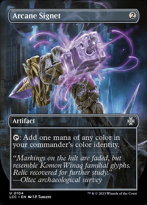 Arcane Signet (Borderless) - Commander: The Lost Caverns of Ixalan