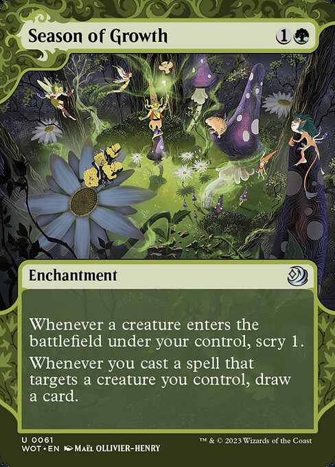 Season of Growth (Foil) - Wilds of Eldraine: Enchanting Tales
