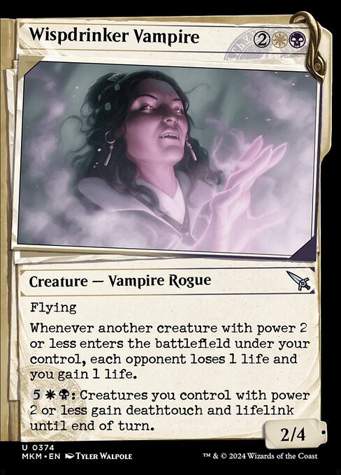 Wispdrinker Vampire (Showcase) (Foil) - Murders at Karlov Manor