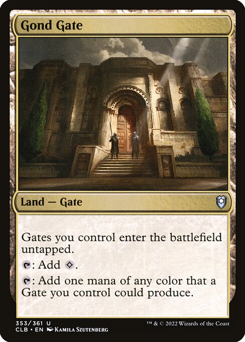 Gond Gate (Foil) - Commander Legends: Battle for Baldur's Gate