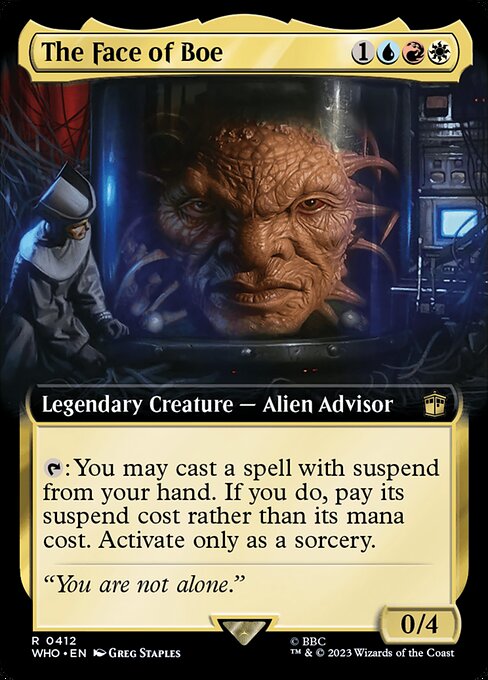 The Face of Boe (Extended Art) (Foil) - Universes Beyond: Doctor Who
