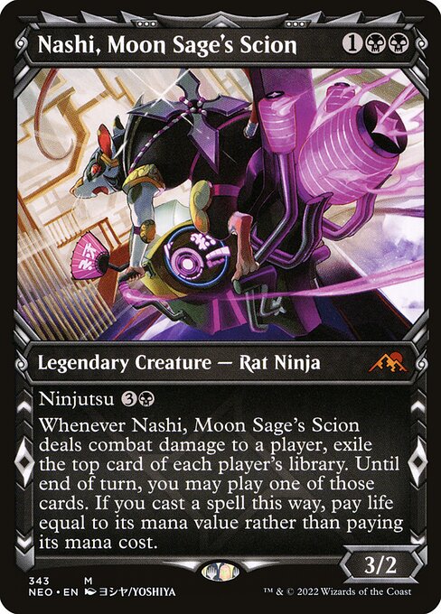 Nashi, Moon Sage's Scion (Showcase) - Kamigawa: Neon Dynasty