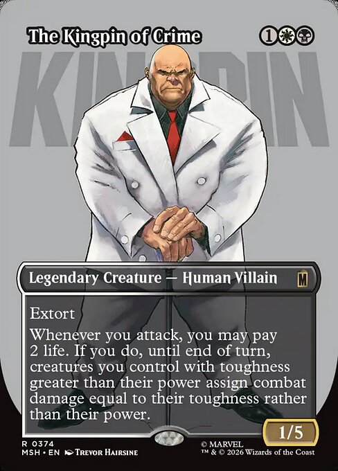 The Kingpin of Crime (Borderless) (0374) (Foil) - Marvel Super Heroes