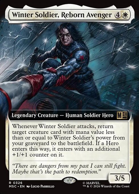 Winter Soldier, Reborn Avenger (Extended Art) - Commander: Marvel Super Heroes