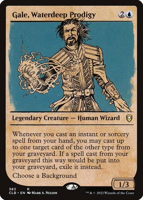 Gale, Waterdeep Prodigy (Showcase) - Commander Legends: Battle for Baldur's Gate