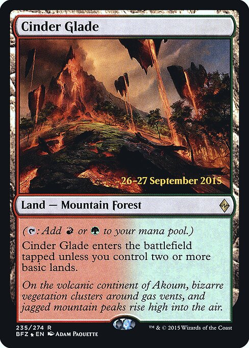 Cinder Glade - Prerelease Cards