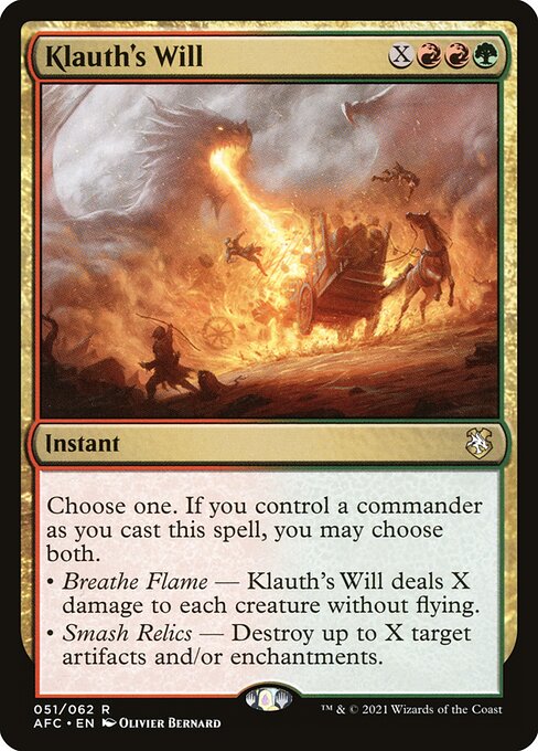 Klauth's Will - Commander: Adventures in the Forgotten Realms