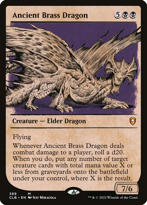 Ancient Brass Dragon (Showcase) - Commander Legends: Battle for Baldur's Gate