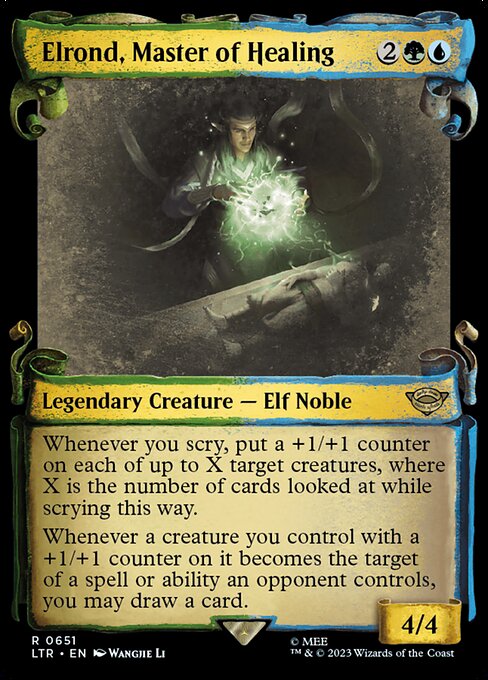 Elrond, Master of Healing (Showcase Scrolls) - Universes Beyond: The Lord of the Rings: Tales of Middle-earth