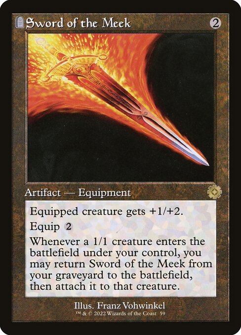 Sword of the Meek (Foil) - The Brothers' War: Retro Frame Artifacts