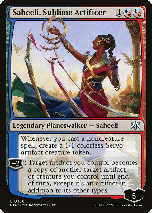 Saheeli, Sublime Artificer - Commander: March of the Machine