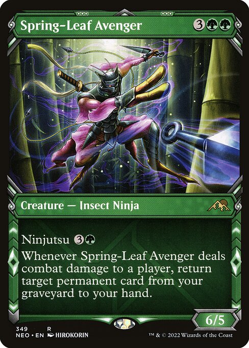 Spring-Leaf Avenger (Showcase) - Kamigawa: Neon Dynasty