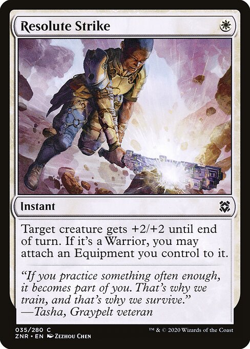 Resolute Strike (Foil) - Zendikar Rising