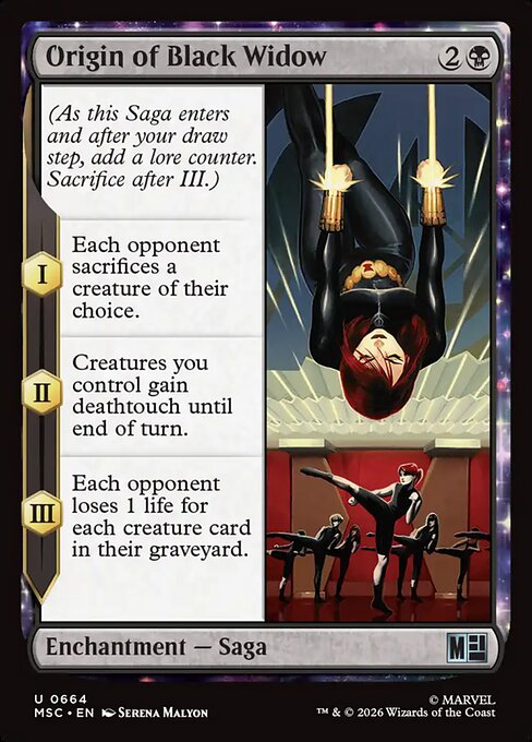 Origin of Black Widow (Foil) - Commander: Marvel Super Heroes