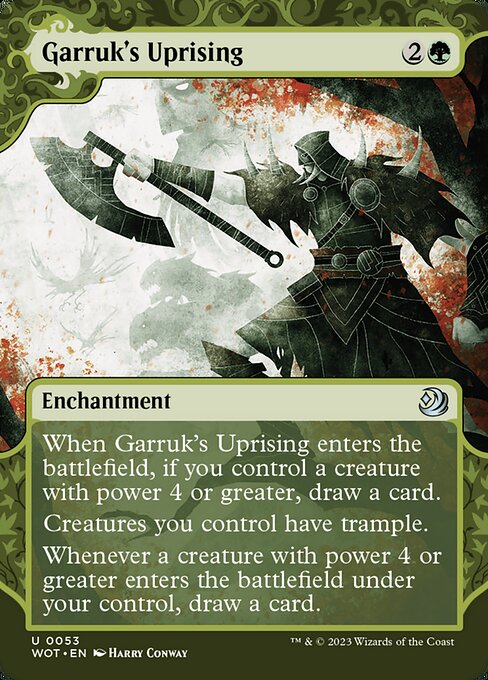 Garruk's Uprising (Foil) - Wilds of Eldraine: Enchanting Tales