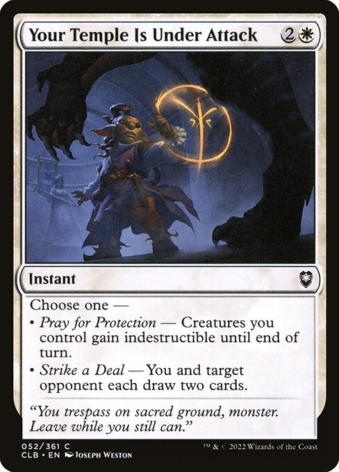 Your Temple Is Under Attack (Foil) - Commander Legends: Battle for Baldur's Gate