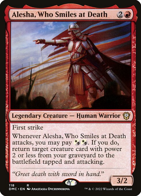 Alesha, Who Smiles at Death - Commander: Dominaria United