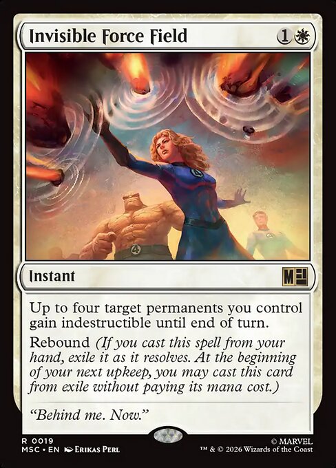Invisible Force Field - Commander: Marvel Super Heroes