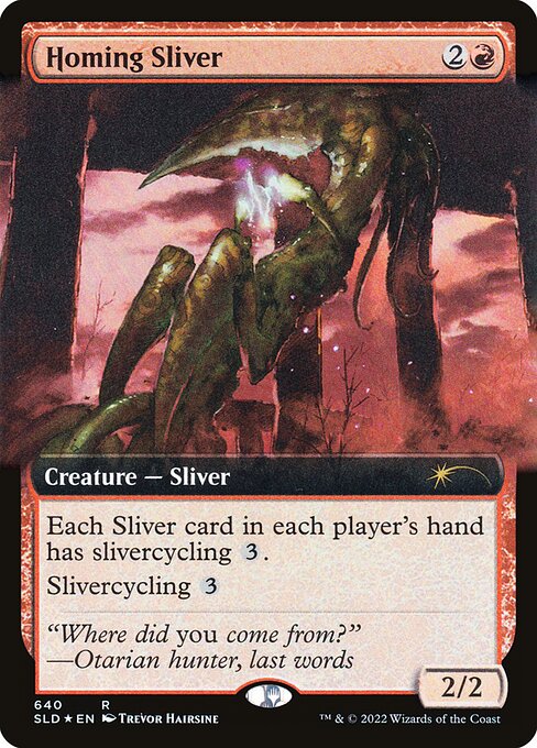 Homing Sliver (Extended Art) - Secret Lair Drop Series