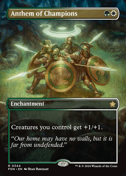 Anthem of Champions (Borderless) - Foundations