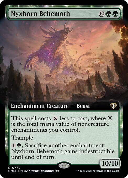 Nyxborn Behemoth (Extended Art) - Commander Masters