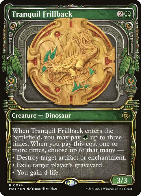 Tranquil Frillback (Showcase) (Foil) - March of the Machine: The Aftermath