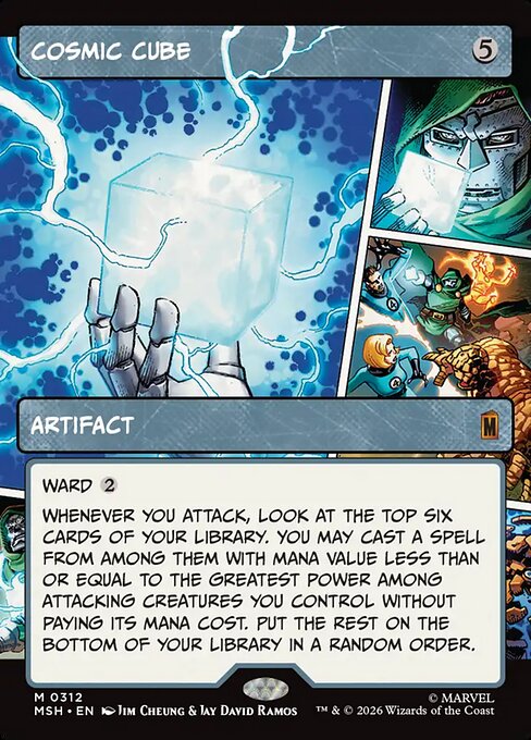 Cosmic Cube (Borderless) (0312) (Foil) - Marvel Super Heroes