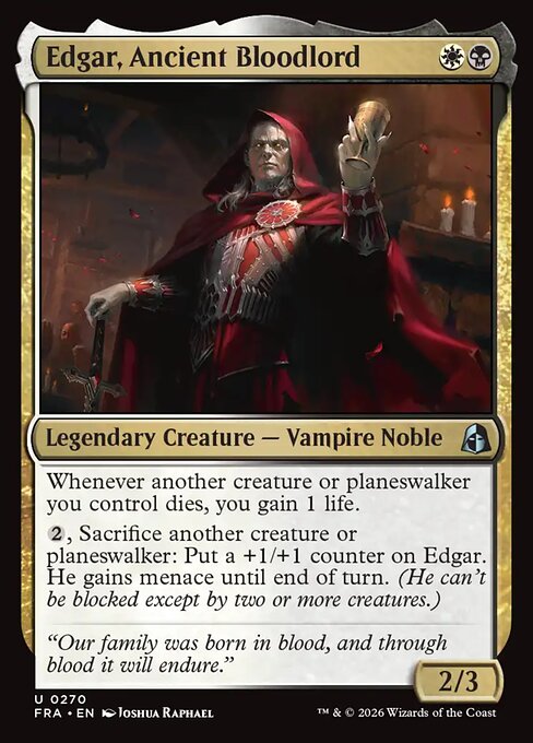 Edgar, Ancient Bloodlord (Foil) - Reality Fracture