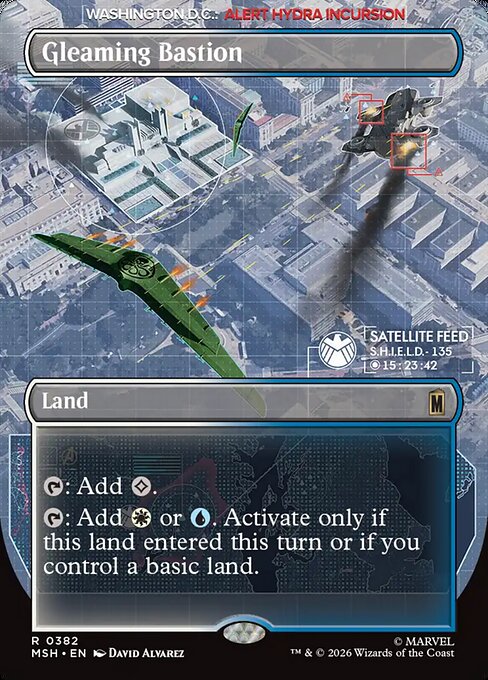 Gleaming Bastion (Borderless) (Foil) - Marvel Super Heroes