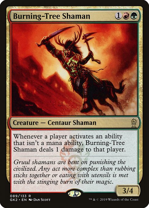Burning-Tree Shaman - Ravnica Allegiance: Guild Kits