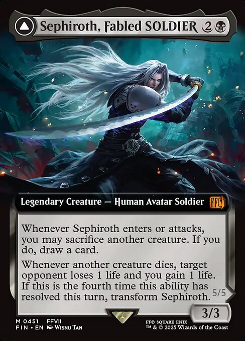 Sephiroth, Fabled SOLDIER (Extended Art) (Foil) - FINAL FANTASY