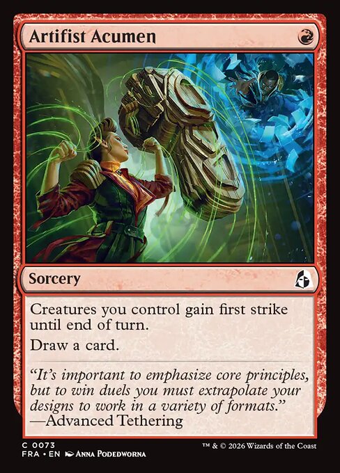 Artifist Acumen (Foil) - Reality Fracture