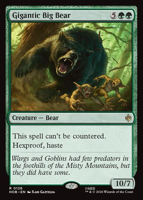 Gigantic Big Bear (Foil) - The Hobbit