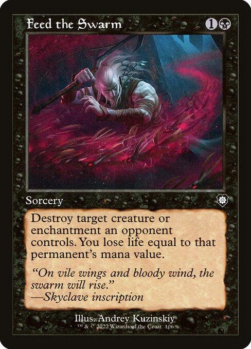Feed the Swarm (Retro Frame) - Commander: The Brothers' War
